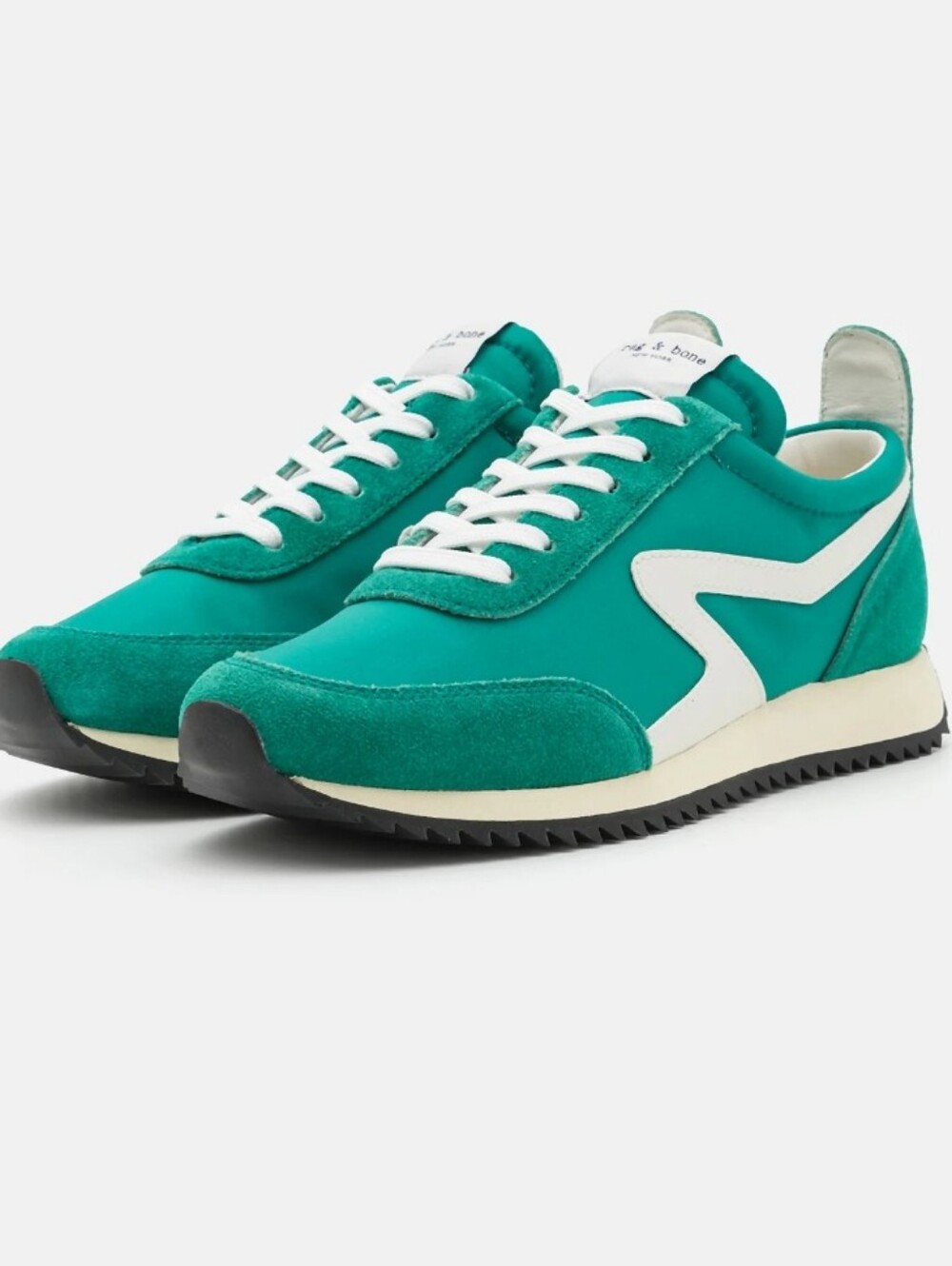 MINT CONDITION!! Rag &Bone Retro Runner Emerald Green Retro Sneakers Sz 8.5